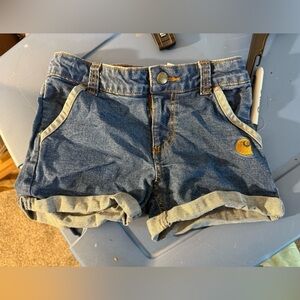 Carhartt youth 6X denim shorts